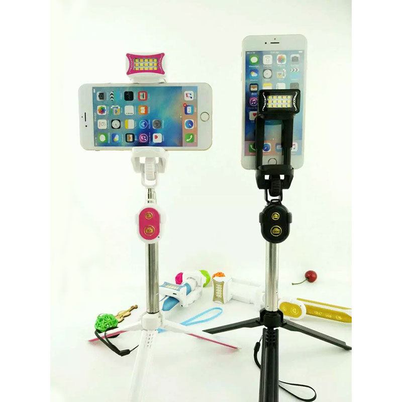 Монопод для селфи с LED вспышкой