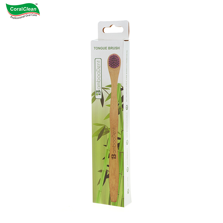 High Quality Oral Care Dental Custom Natural Bamboo Tongue Cleaner
