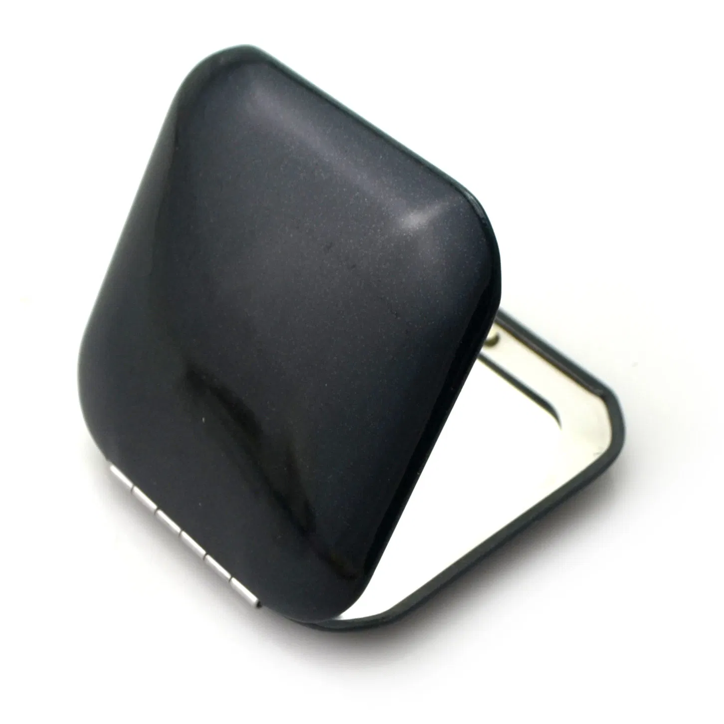 Metal Square Shape Basic Double Sides Magnifying Cosmetic Mirror for Makeup