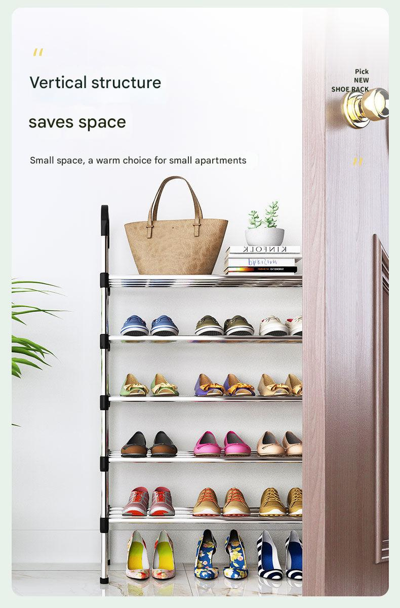 Стойка для обуви пластиковая 3-х ярусная, черная