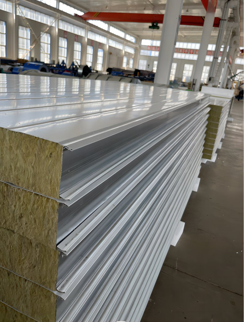 High Density Rock Wool Sandwich Wall Panel for Internal and External Wall