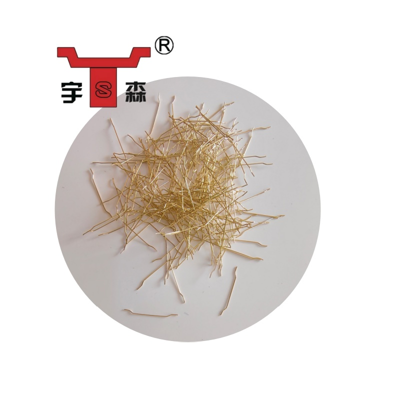 2850MPa Tensile Strength Micro Copper Coated Steel Fiber