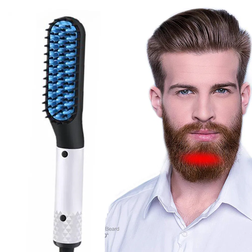 Cross-Border New Mini Men's Electric Beard Styling Comb Men's Beard Straightener Beard Straightening Comb Amazon