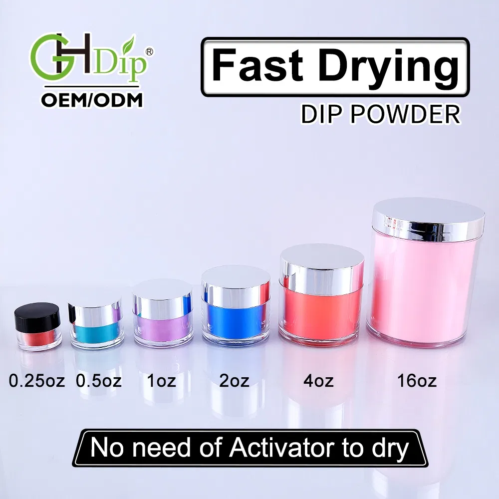Custom Private Label 2000 Colors Fast Drying Nail Dipping Powder