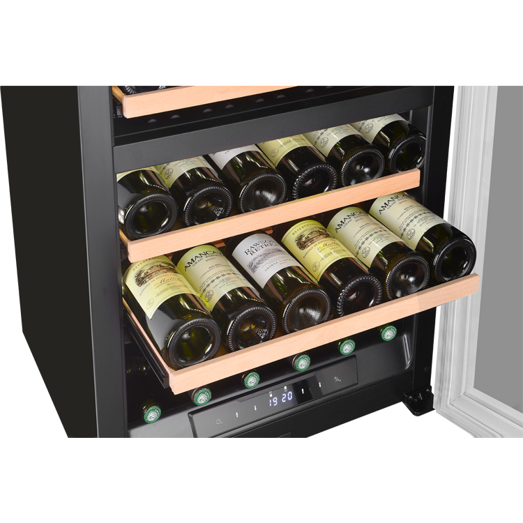 Climate Adjustable Wine Bottles Two Section Built-in Wine Cellar