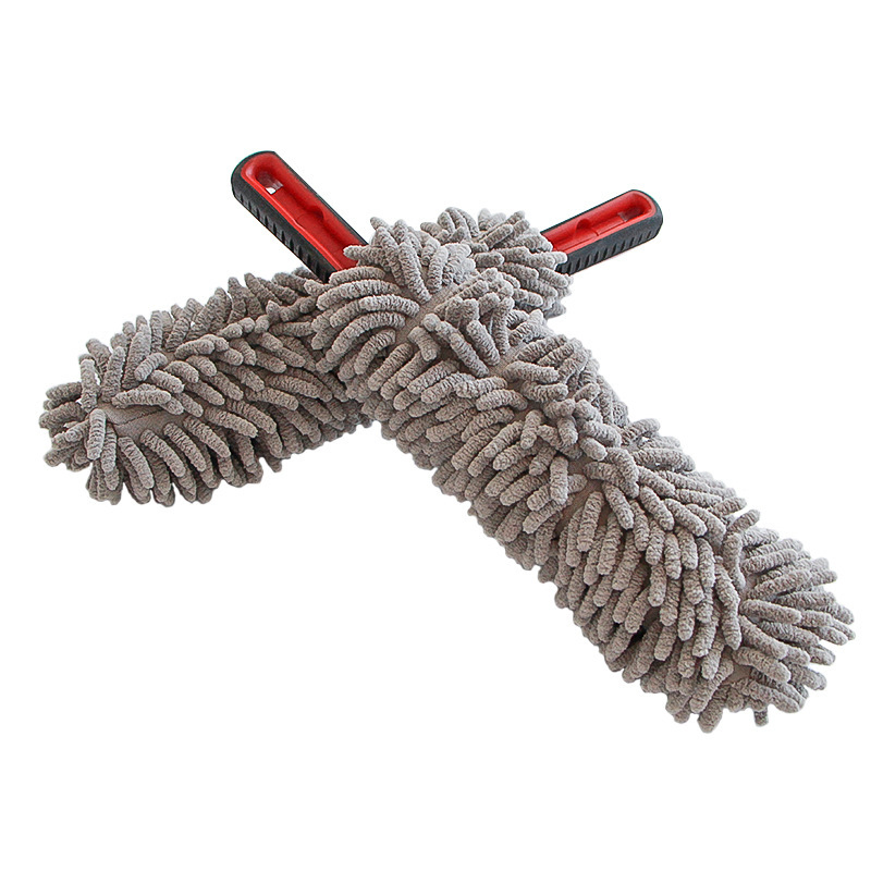 Esun Multipurpose Dual-Sided Chenille and Mesh Microfiber Car Wash Dust Brush