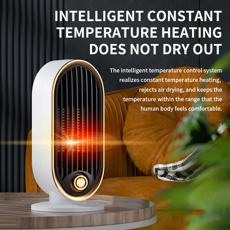Quiet Energy-Efficient Lightweight Durable Electric Desktop Heater for Office