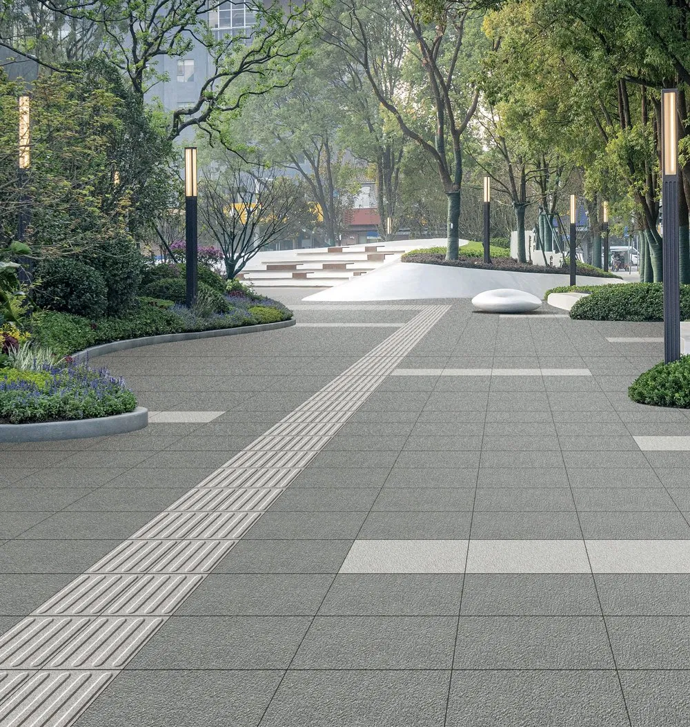 300X300mm Gray Ceramic Floor Sidewalk Tactile Tile and Blind Brick Guide Tile