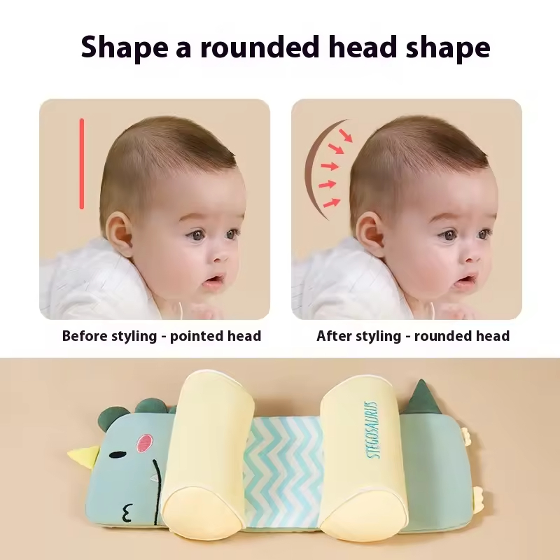 Baby Head Shaped Buckwheat Pillow for Newborns Children's Bedding