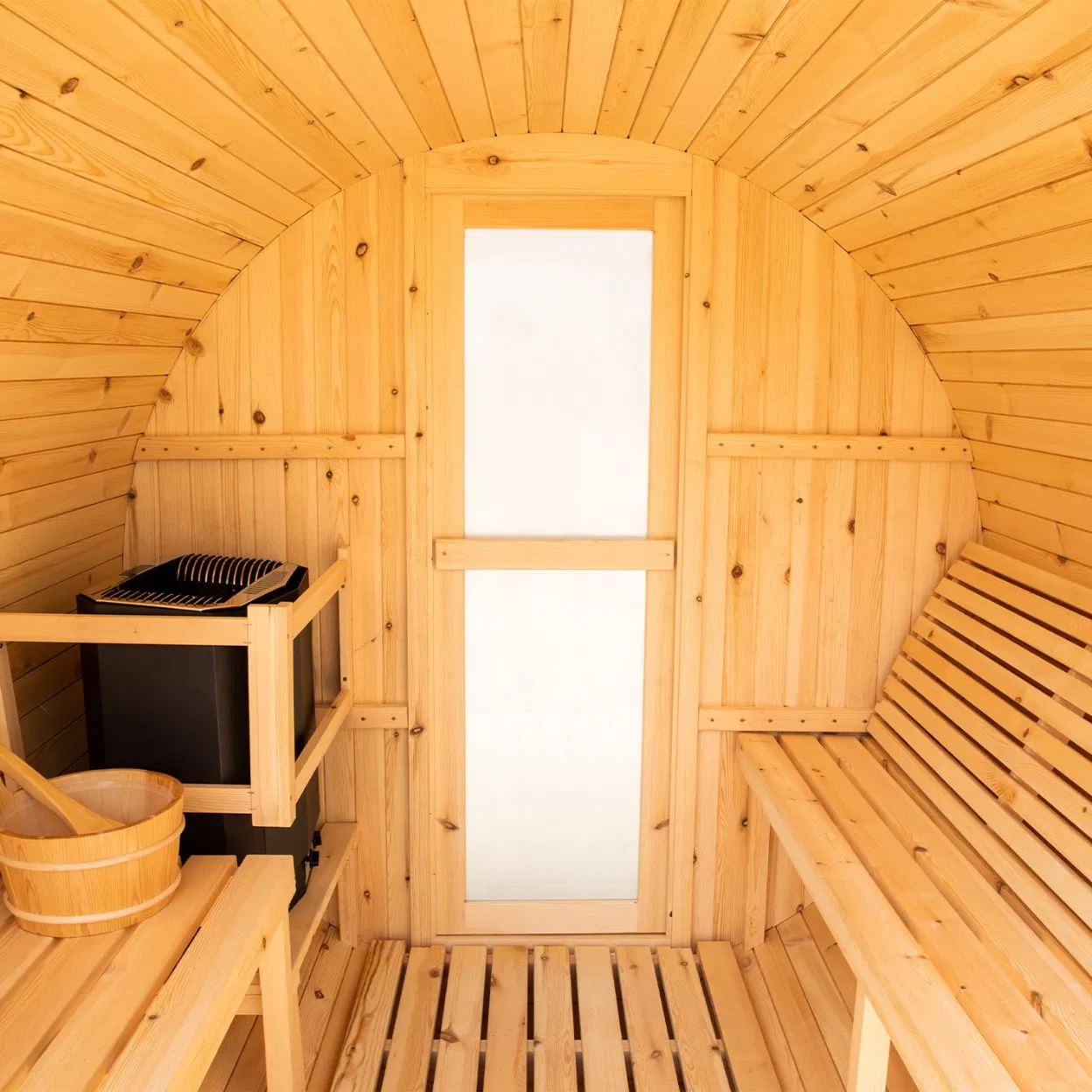 Commercial Waterproof Environmental Protection 3 Person Red Cedar Steam Sauna Room