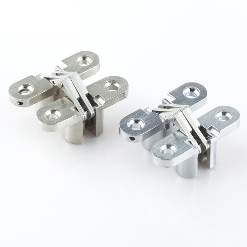 Zinc Alloy Cross Hinge Concealed Cabinet Hinge