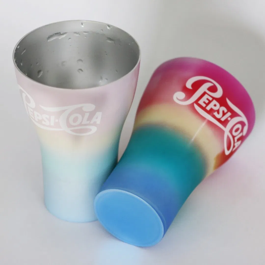 Cheap Mug Color Change Aluminium Cup 600ml Party Reusable Metal Pint Cup for Advertising Beer Tumblers