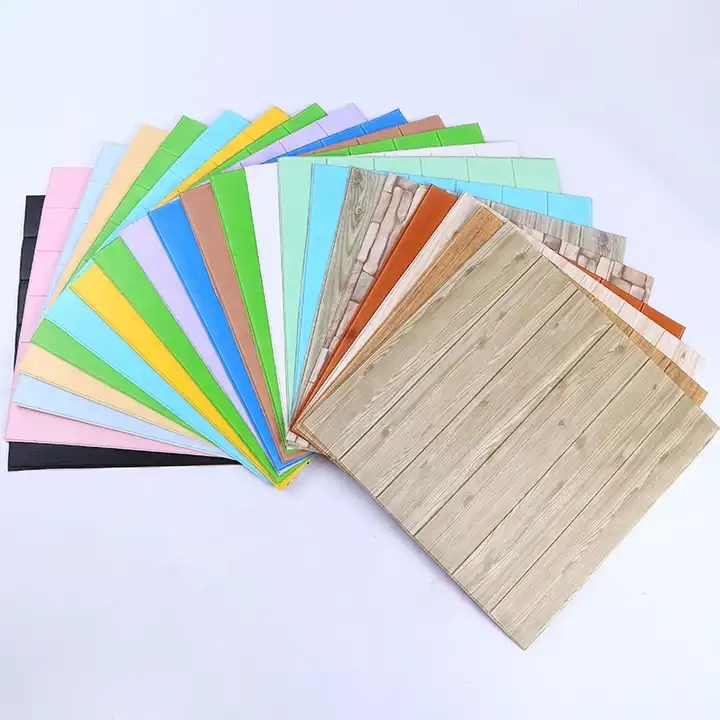 Customized Size Marble Color Self-Adhesive PE Foam Wall Sticker