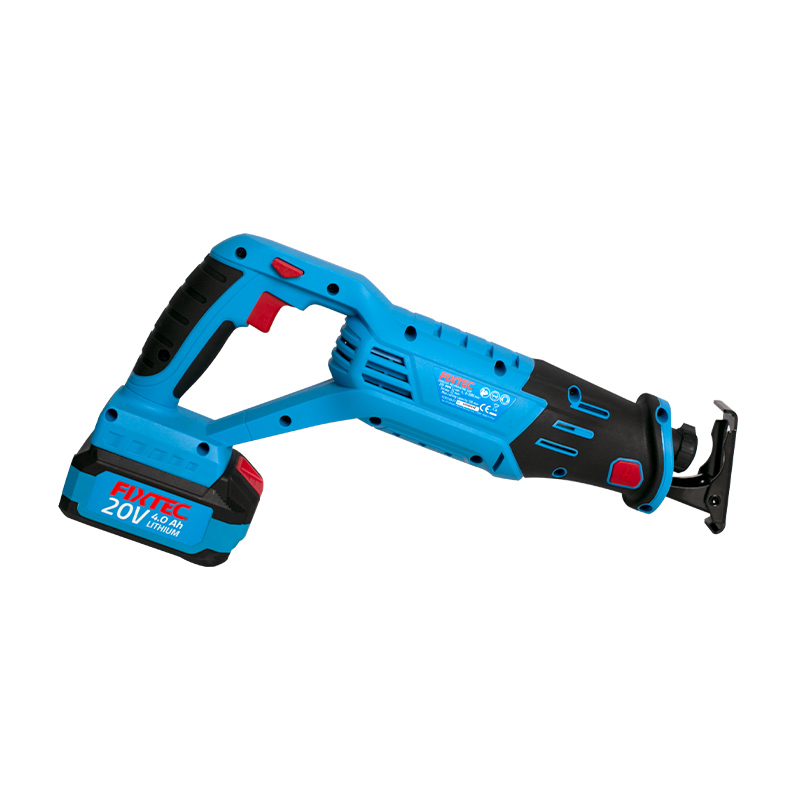 Fixtec Battery-Operated Wireless Reciprocating Cutting Tool 20V Cordless High Power Mini Saw