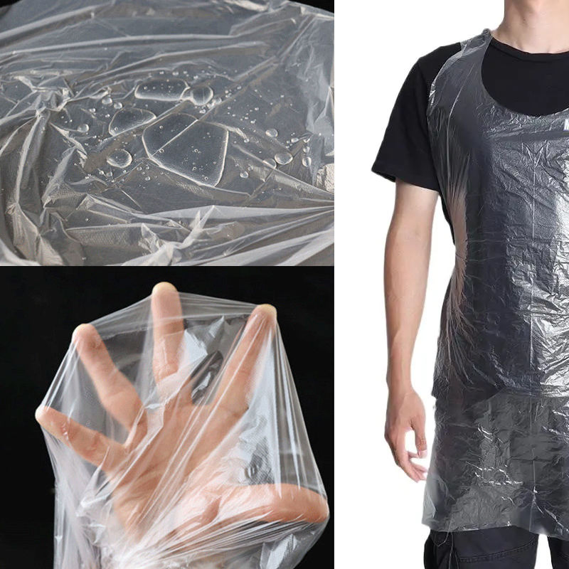 Good Quality Transparent Blue Customized Colors PE Disposable Plastic Apron