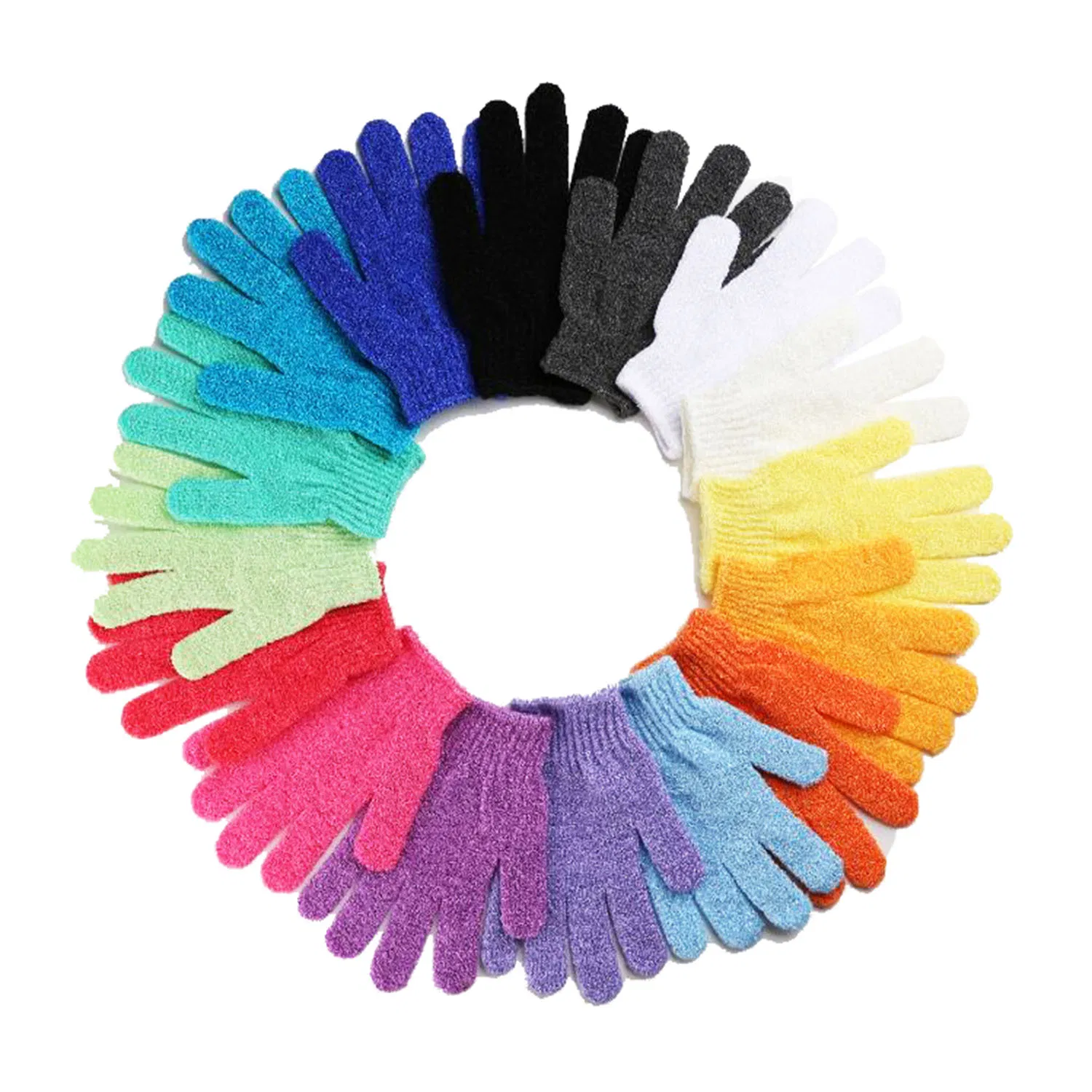 Cheap Factory Price High Quality Nylon Bath Shower Glove Bath Mat SPA Body Cleaning Exfoliating Bath Gloves