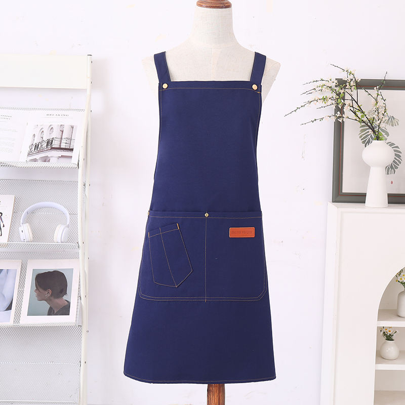 Manufacture Custom New Stylist Waterproof Restaurant Bar Chef Unisex Coffee Shop Canvas Bib Apron