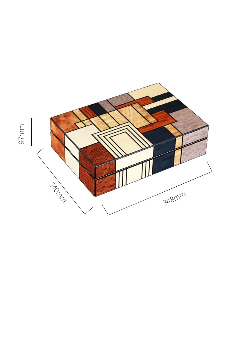Assorted Colors High Glossy Painting Cigar Wooden Storage Cigar Humidor Box