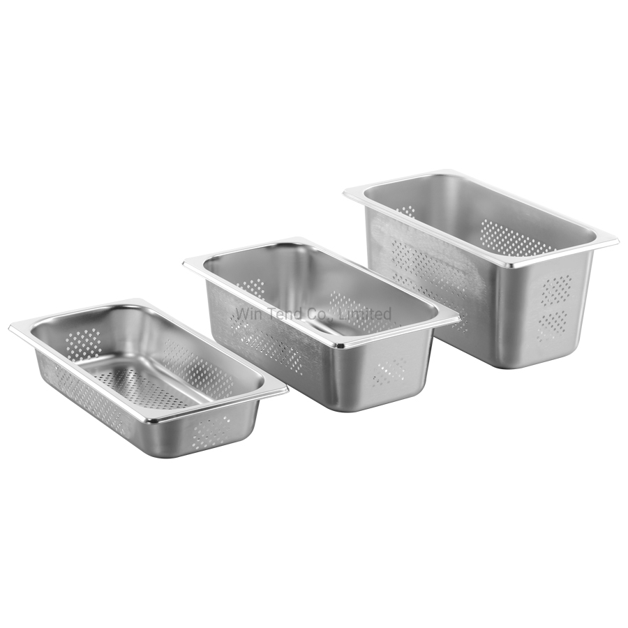 Stainless Steel Perforated Gastronorm Gn Container Pan