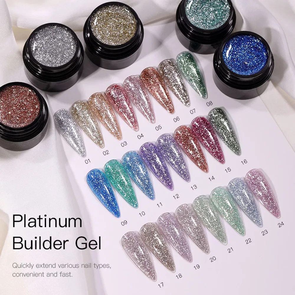 Christmas Manicure Pedicure Care Products Nail Art Builder Glitter Shinning Extension Gel Polish
