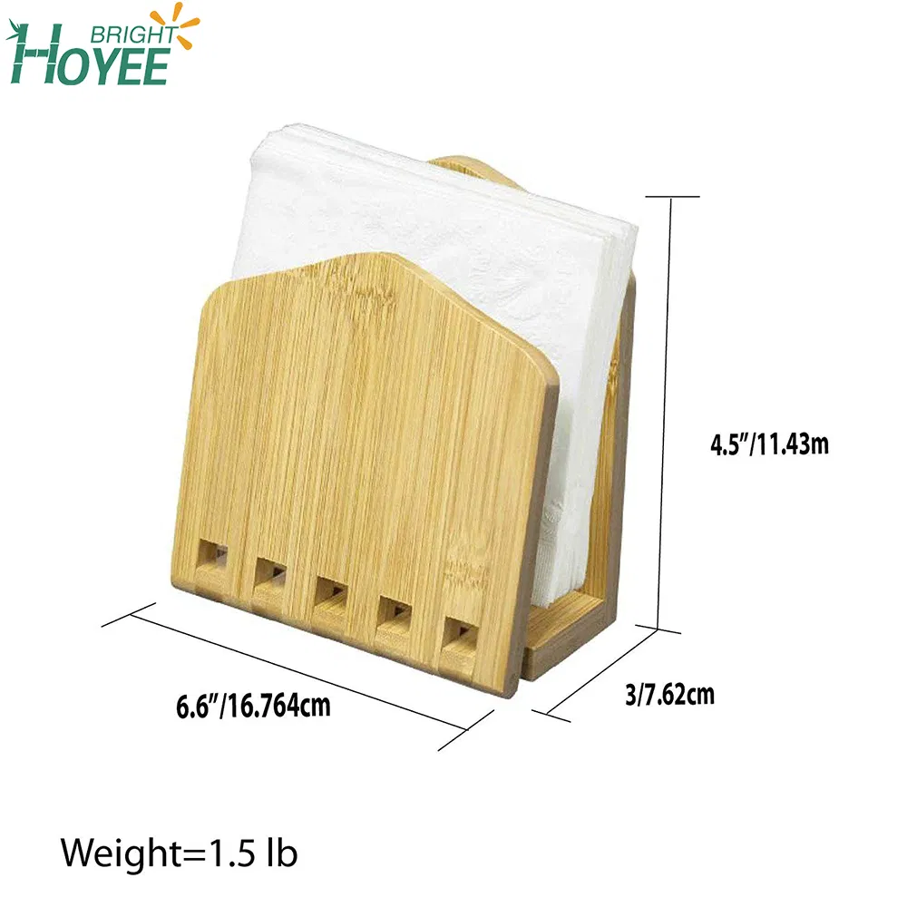 Bamboo Expandable Napkin Holder Organizing