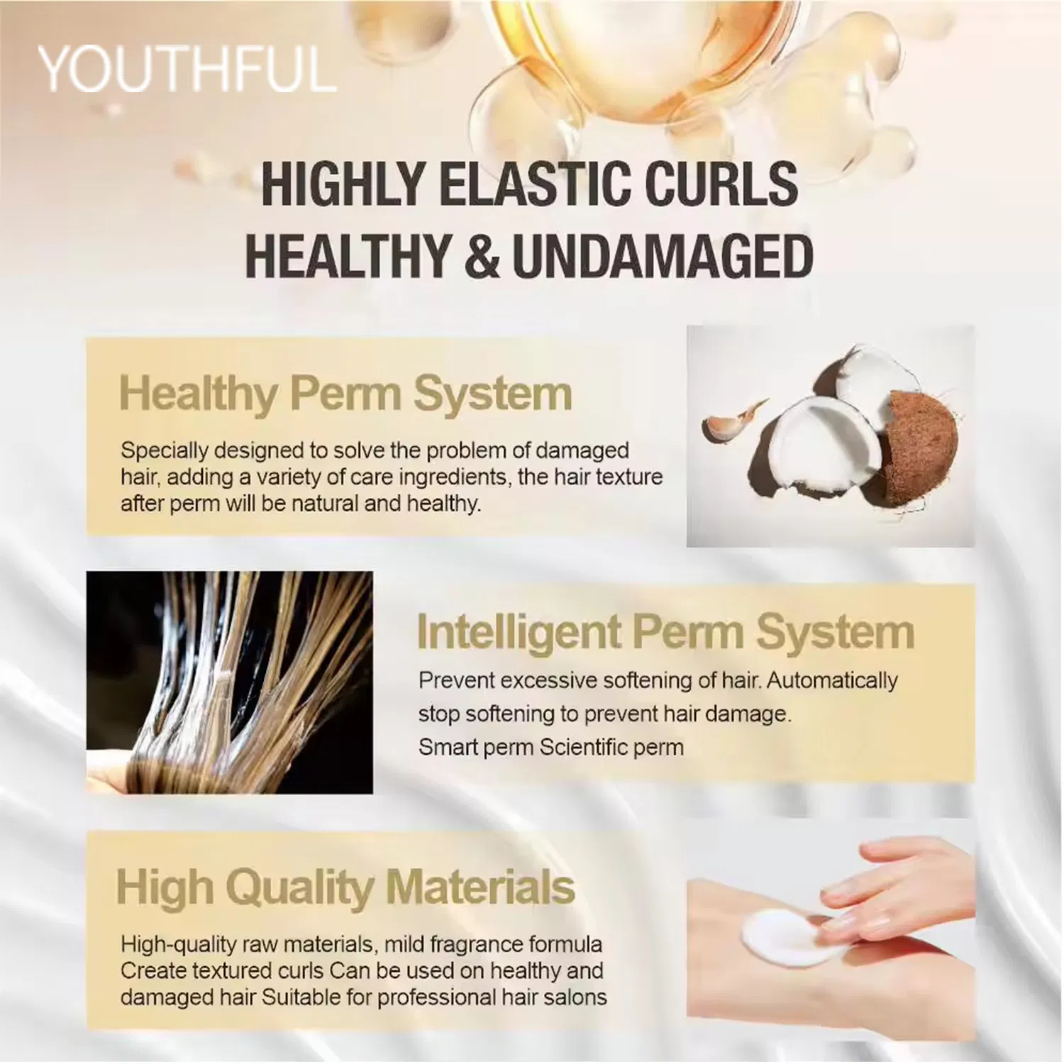 Hot Selling Long Lasting Curling Hair Perm Cream