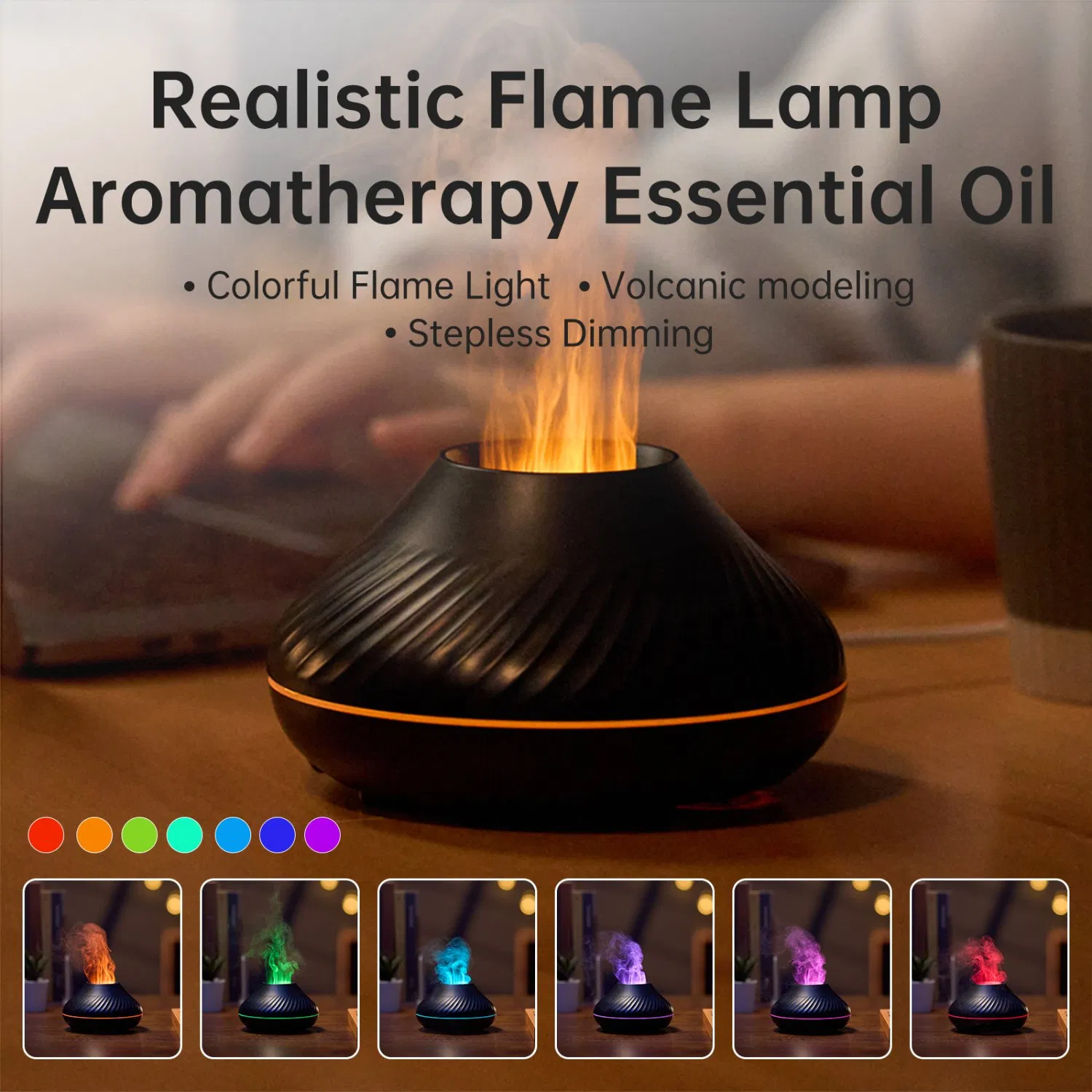 Flame Aroma Night Light 130ml Essential Oil
