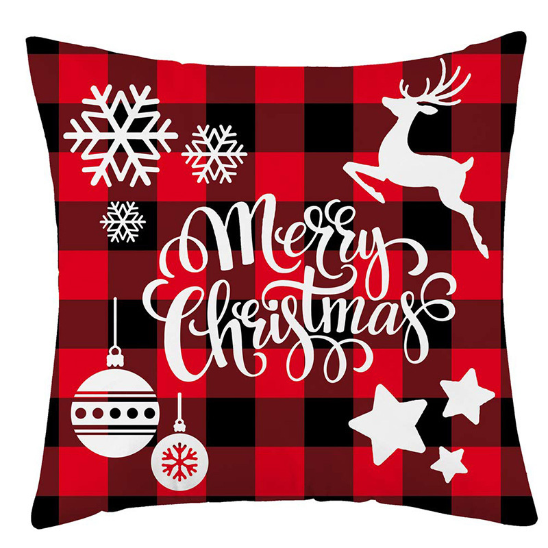 OEM European Style Christmas Bedside Soft Package Sofa Cushion Pillow Set