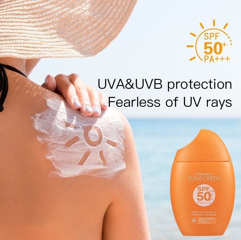 Online Wholesale and Retail Sunblock Lotion Sunscreen Face Cream SPF 50++++ Natural Extract Hydrating Lightweight Daily Sunblock