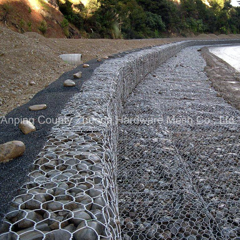 Galvanized or PVC Coated Welded Woven Hexagonal Mesh 8X10cm Gabion and Gabion Box