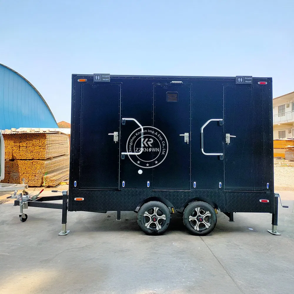 Europe Standard Portable Toilet Trailer Shower Rooms Outdoor Camping Mobile Toilet Trailer Luxury Restroom Trailer
