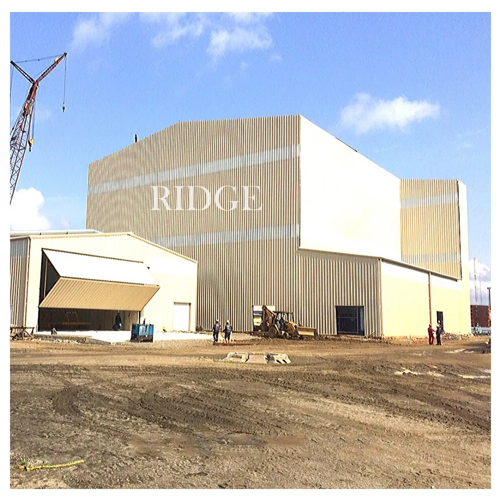 Q235 Wallboard Ridge Sandwich Panel Building Steel Structure Workshop Shed