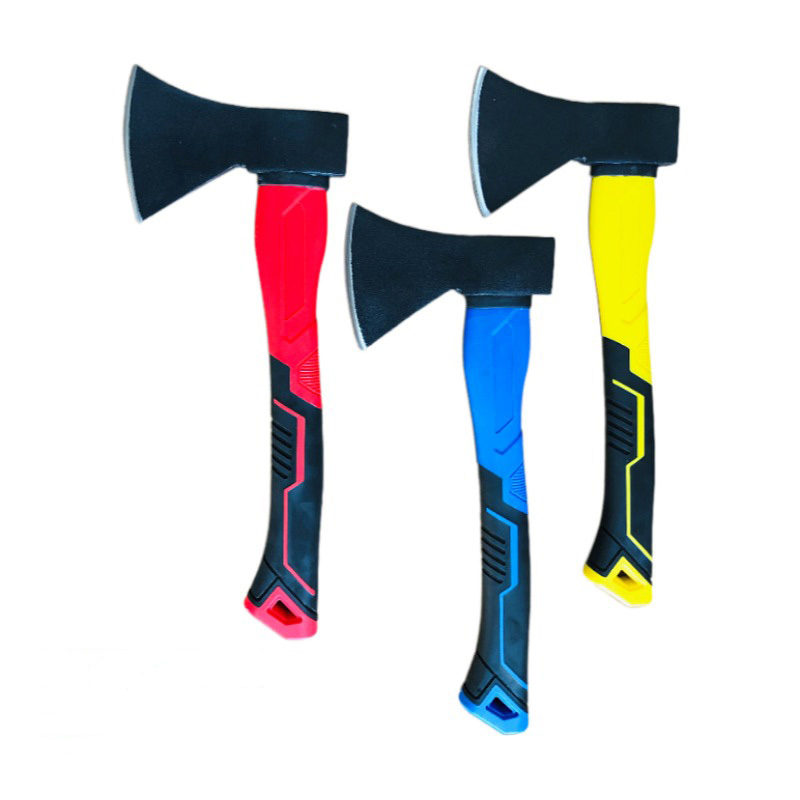 Wholesale Fiberglass Handle High Carbon Steel Forged Wood Cutting Axe