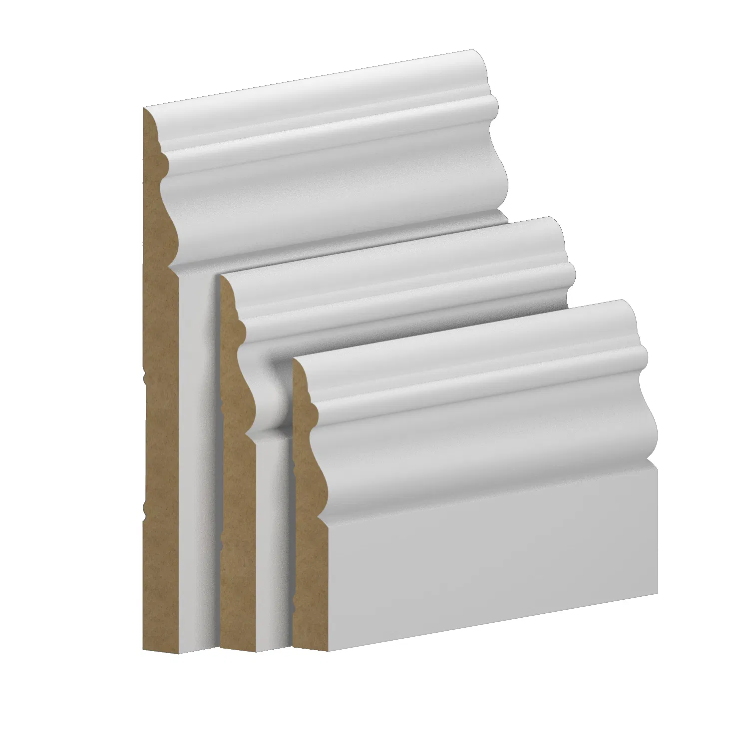 Wall Skirting Changyuan Decoration Material Customized Primed MDF and Solid Wood Wood Door Stop Molding Wall Trim Baseboard Mouldings