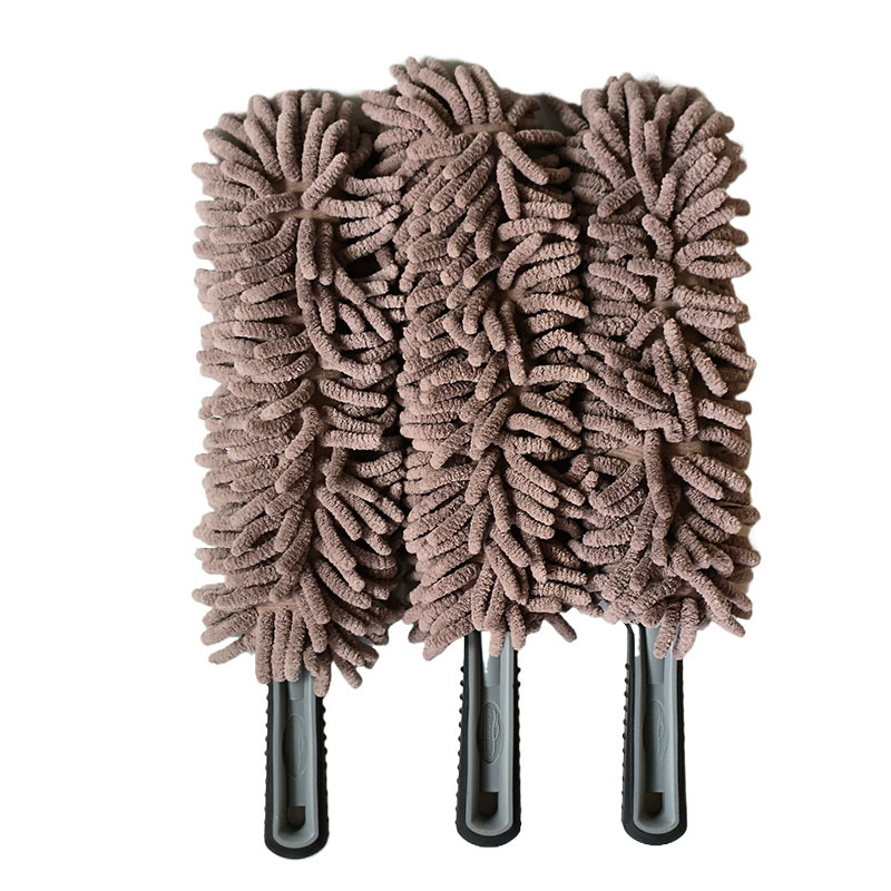 Retractable Chenille Car Washing Cleaning Dust Cleaner Microfiber Gap Duster with Sponge