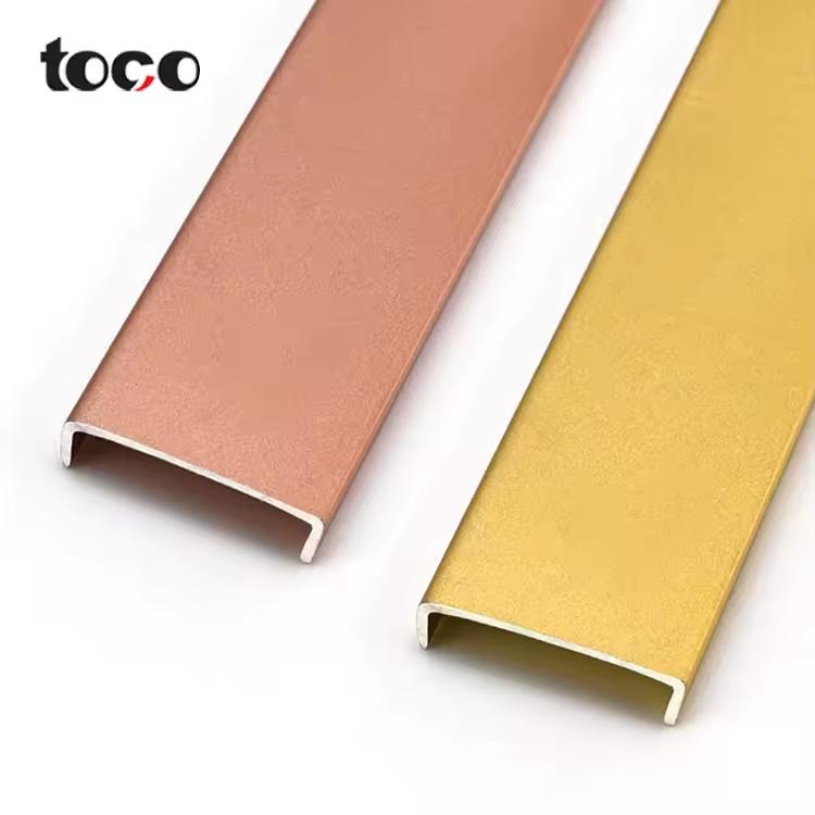 Easy Installed Square Edge Banding Aluminum Alloy Profile Tile Trim