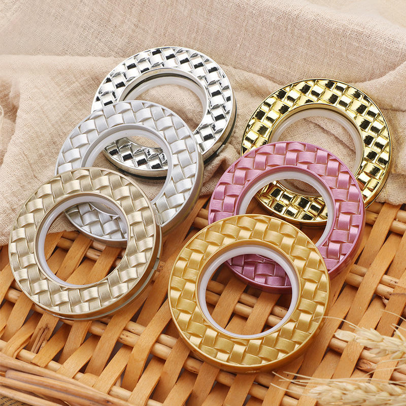 Nanoscale Low Noise Inner 40mm Woven Curtain Eyelet Roman Rings Clips for Shower Curtain