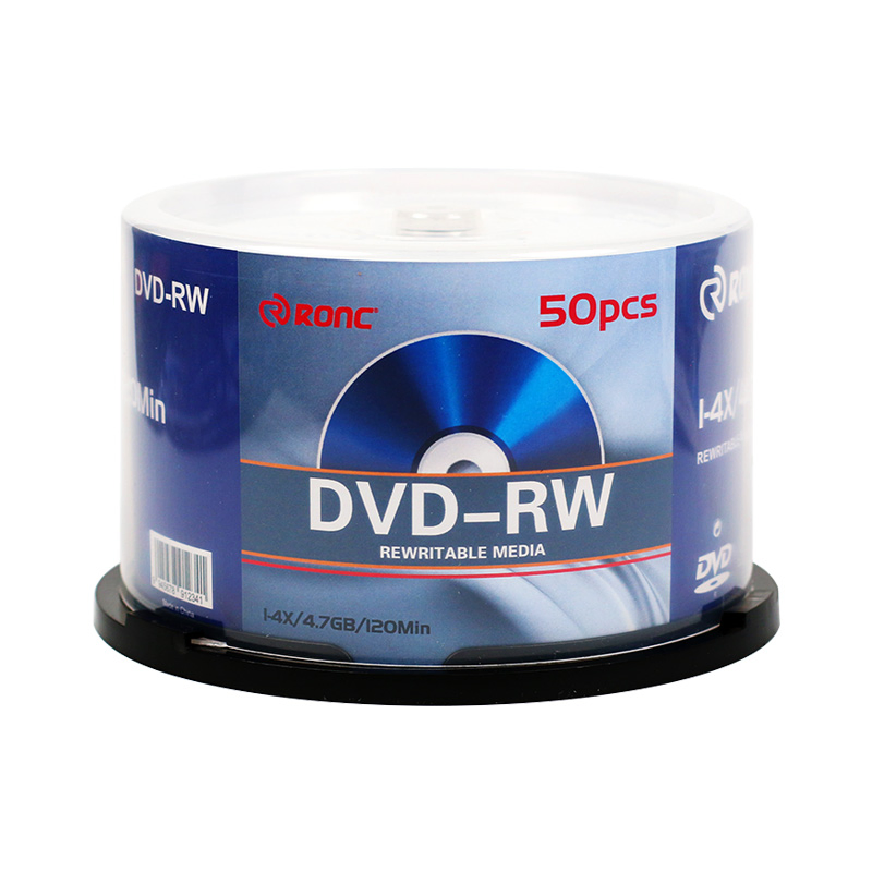DVD-RW диски 4.7ГБ 4X для записи, 50 шт.
