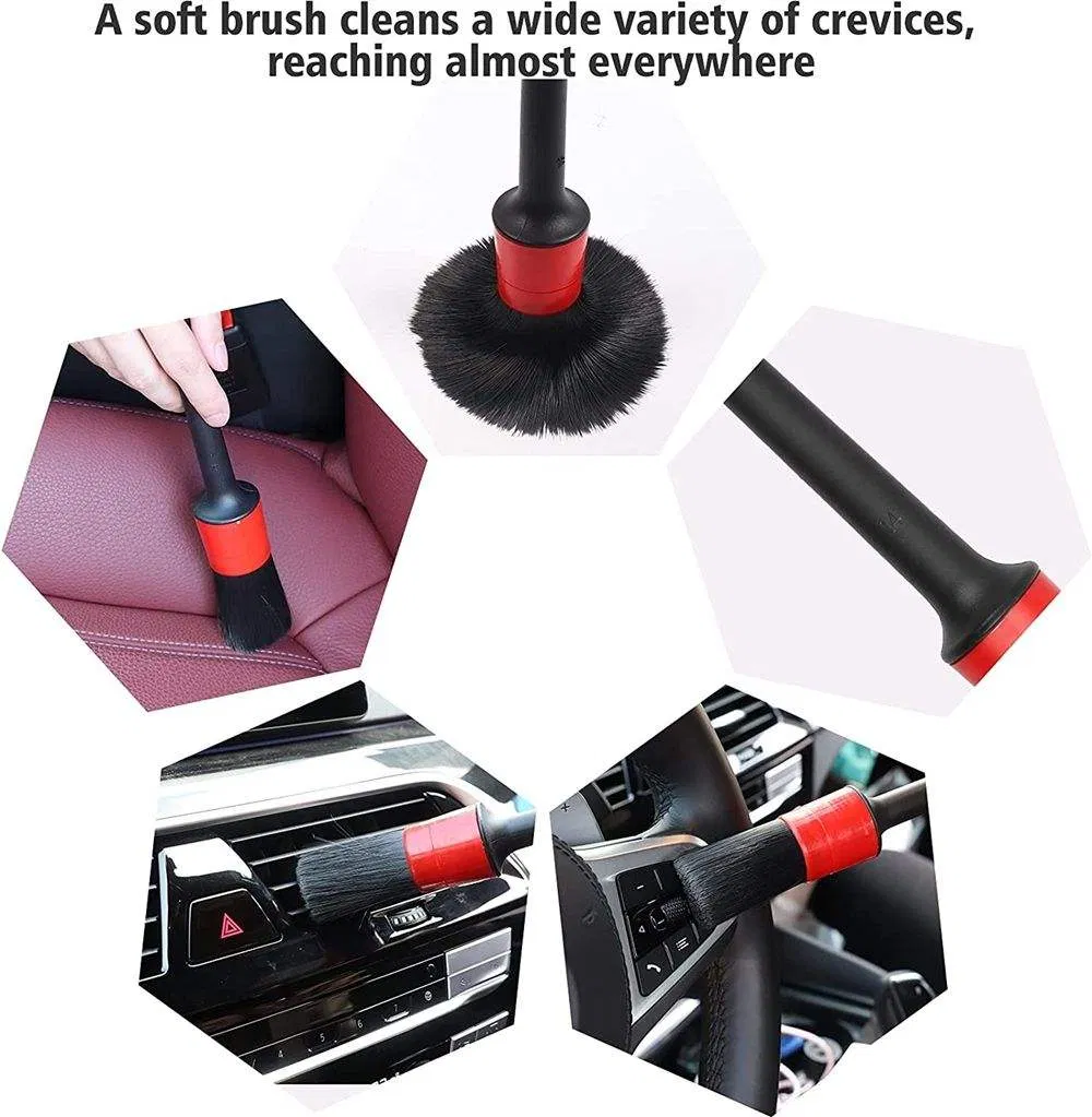 Набор щеток для детейлинга автомобиля, 5 предметов