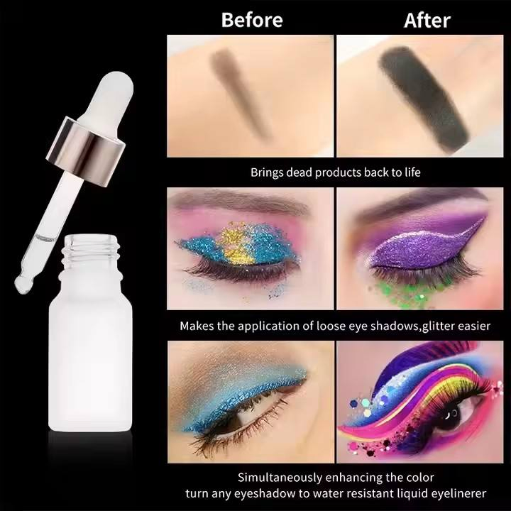 No Logo Flakes Clear Mixing Base Glue Loose Glitter Waterproof Eyeshadow Mixing Liquid Pigment Mixing Drops