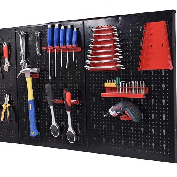 3 PCS 595X395X20mm Pegboard Wall Organizer Kit
