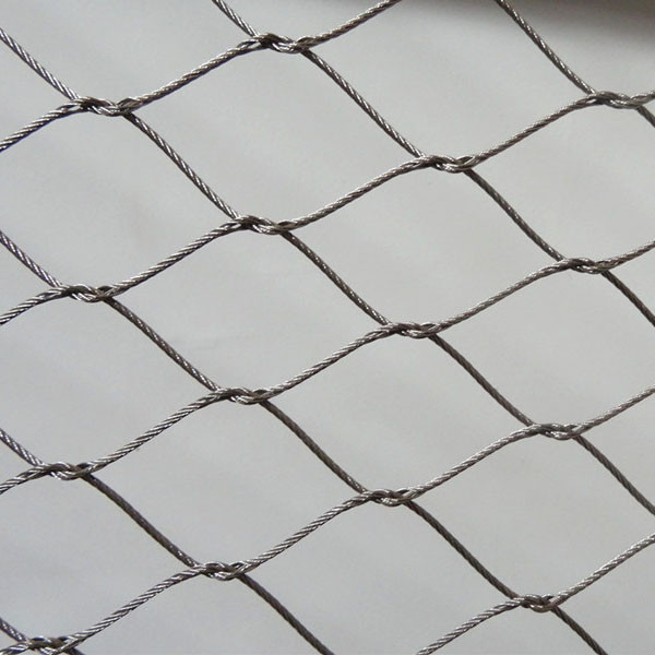 Stainless Steel Rope Cable Woven Animal Zoo Fencing Mesh