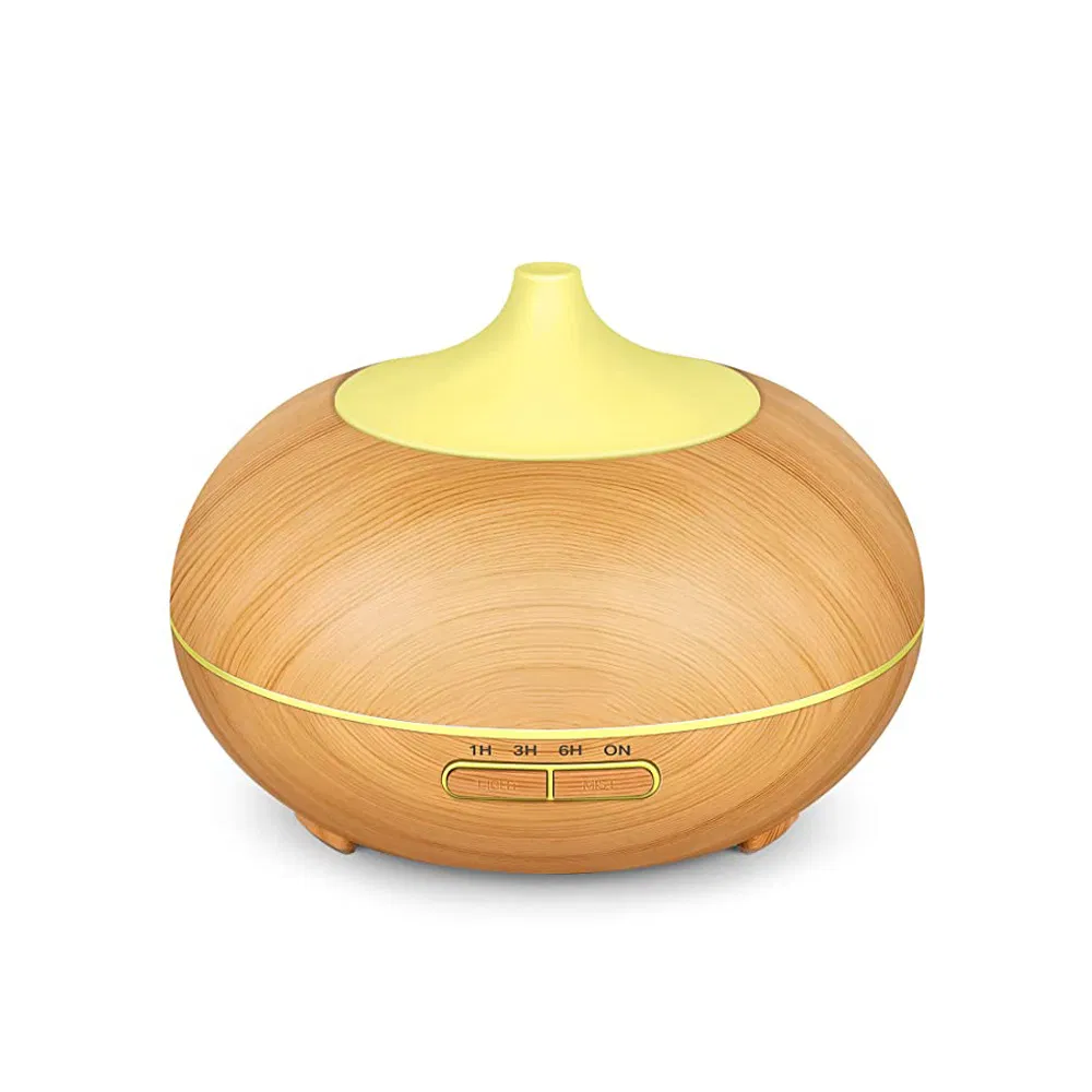 400ml Wood Grain Ultrasonic Cool Mist Humidifier Fragrance Oil Aromatherapy Diffuser