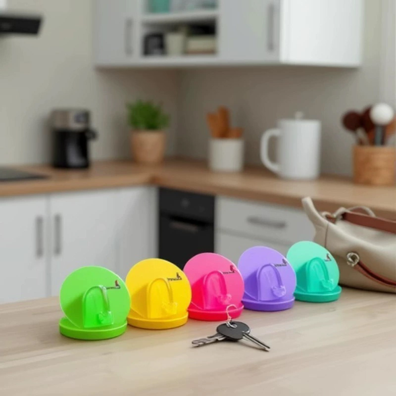 Non-Residue Sticky Hooks for Clothes and Towel Organization