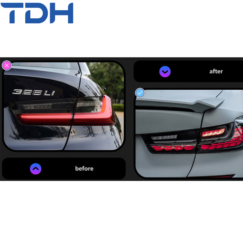 Светодиодные фонари задние Dragon Scale для BMW 3 серии G20 G28 2019-2022