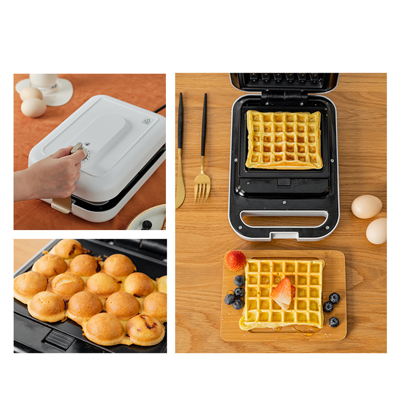 Multifunctional Sandwich Breakfast Maker with Detachable Baking Tray & Timer