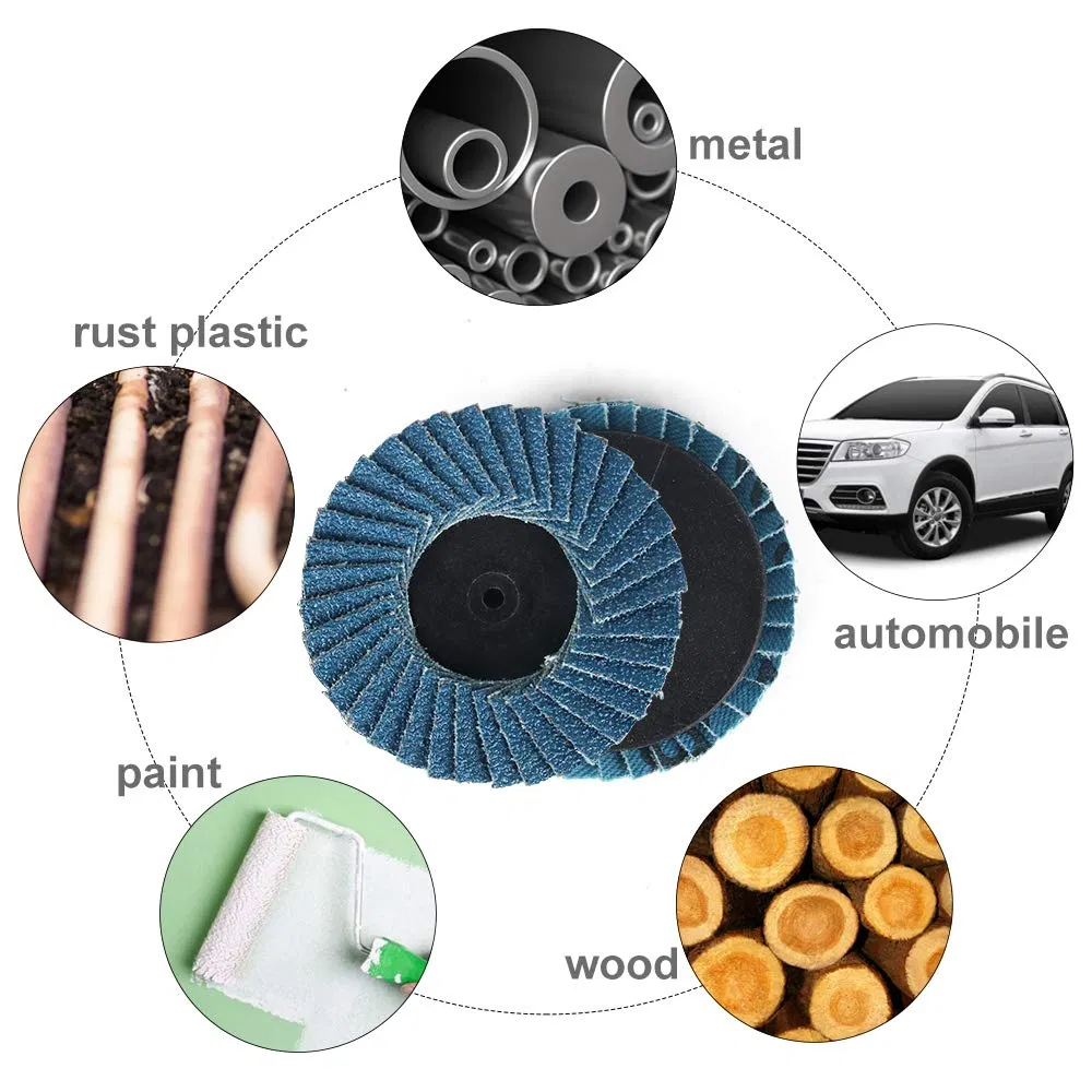 Лепестковый шлифовальный круг из циркониевого корунда, 24 шт