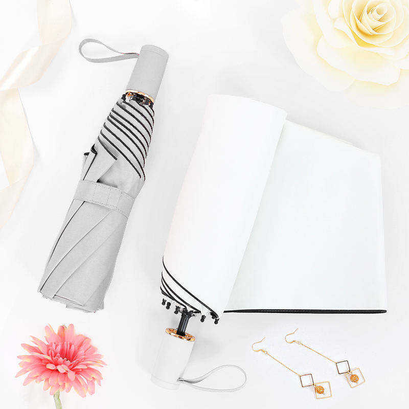 Sublimation Blank Umbrella Folding Sunny Rainy Outdoor