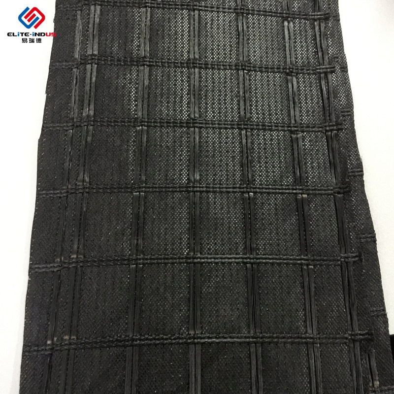 Coated Bitumen Nonwoven Geotextile Stitched Polyester Fiberglass Geogrid