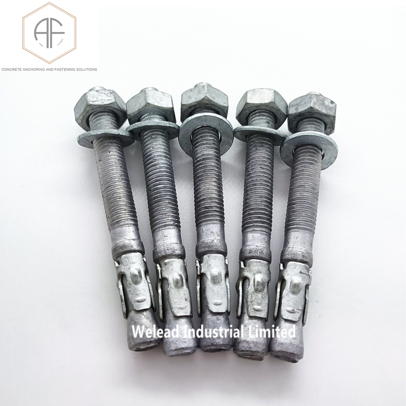 Hot Galvanized Wedge Anchor 10X95 Wedge Bolt Made in China Carbon Steel Bolt Wholesale